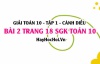Giải bài 2 trang 18 Toán 10 tập 1 SGK Cánh Diều